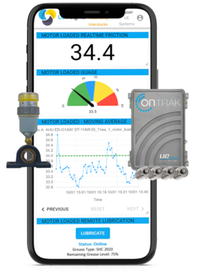 OnTrak SmartLube di UE Systems ha la potenza del controllo in tempo reale dell’attrito, e la convenienza, sicurezza e accuratezza fornita da lubrificatori a singolo punto