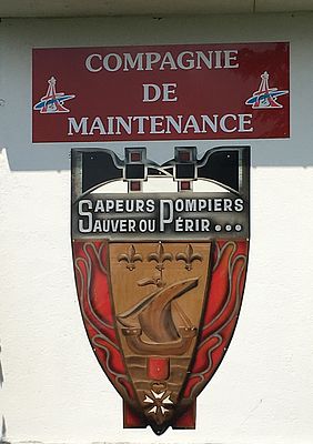 Il motto della BSPP presso il polo di manutenzione di Voluceau: "Salvare o morire"