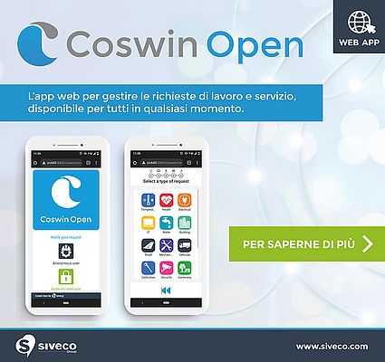 Coswin Open è una web app per gestire le richieste di lavoro disponibile per tutti