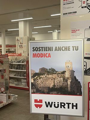 Würth Italia: donazione al comune di Modica
