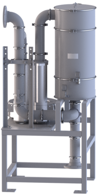 Il sistema STENO è completato dall’elemento filtrante Optimicron® Drain che separa le gocce in sospensione nell’aria e permette il recupero dell’olio lubrificante che finirebbe, altresì, dissipato nell’ambiente