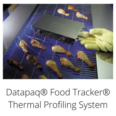 Sistemi Datapaq Food Tracker per misurare e registrare le temperature dei prodotti alimentari