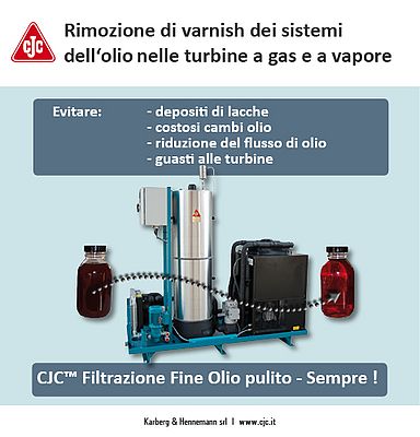 Sistema di rimozione del varnish dall'olio