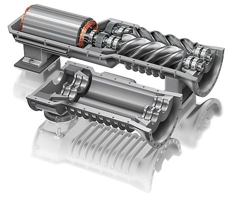 AstraZeneca ha utilizzato un compressore aria a vite a due stadi oil-free rotary screw air