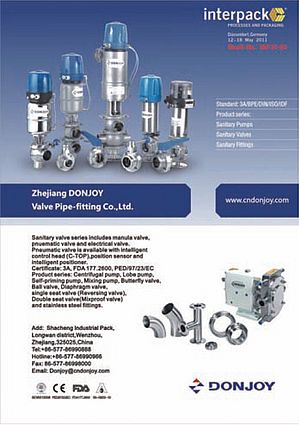 Sanitary valves, pumps and fittings