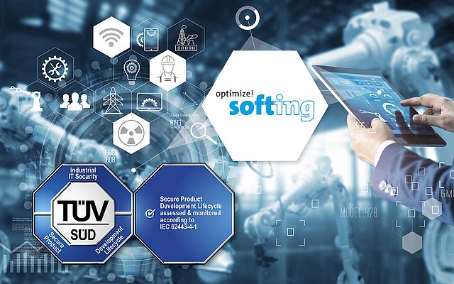 Softing Receives IEC 62443-4-1Certification from TÜV Süd