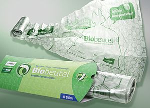 Compostable bags for biodegradable waste