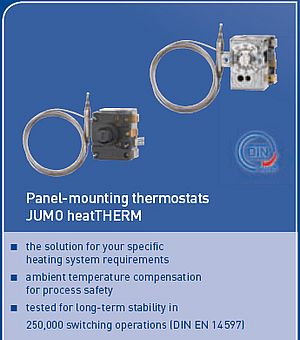 heatTHERM, panel-mounting thermostats
