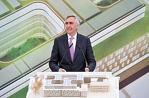 Siemens lays foundation stone