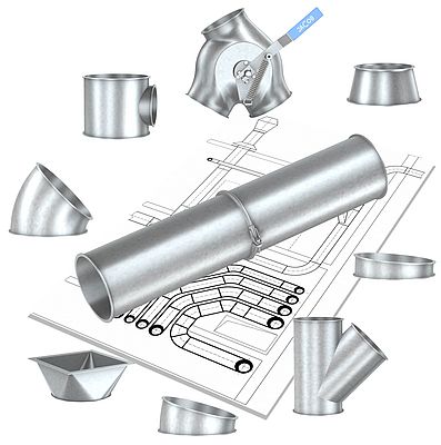 Hot-galvanised pipework system