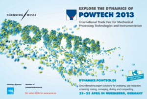 POWTECH 2013 international trade show