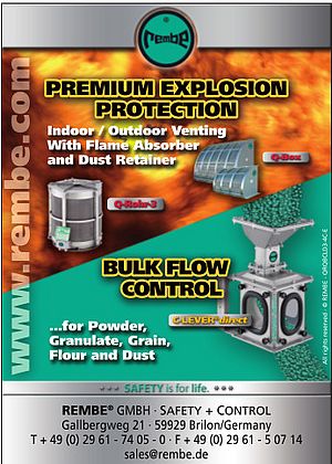 Explosion protection and bulk flow