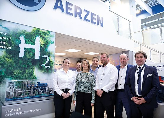 AERZEN and HH2E agree on cooperation at ACHEMA. 2024 Picture: AERZEN