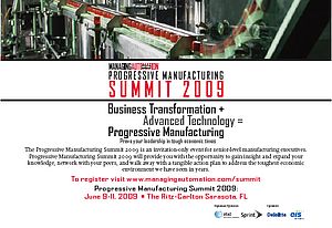 Progressive Manufacturing Summit 2009