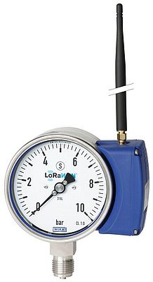 Pressure gauge with an integral LoRa module, type PGW23