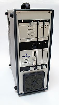 The AMS 6500 is a typical cabinet-mounted system, but is available as the AMS 2600 in a portable chassis for troubleshooting critical assets without long-term, permanent wiring