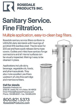 Sanitary Service Filters