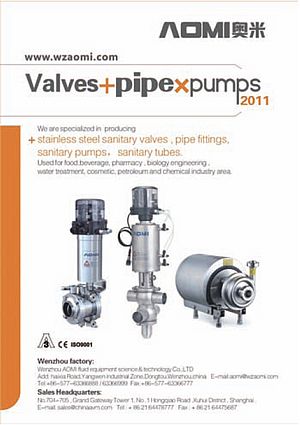 Stainless steel sanitary valves, pumps, tubes
