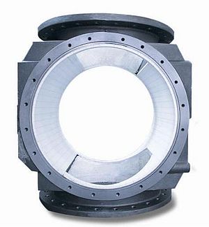 Wear-protected rotary valves and diverter valves