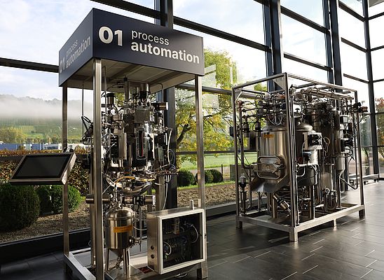 Incubators in differnt sizes, equipped with valves and automation equipment from Bürkert's portfolio. Picture: Bürkert Fluid Control Systems