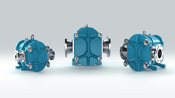 Rotary Lobe Pump with High Volumetric Efficiency
