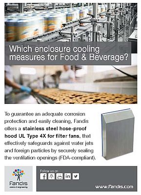 Which enclosure cooling measures for Food & Beverage?