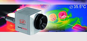 Inline thermal imaging camera