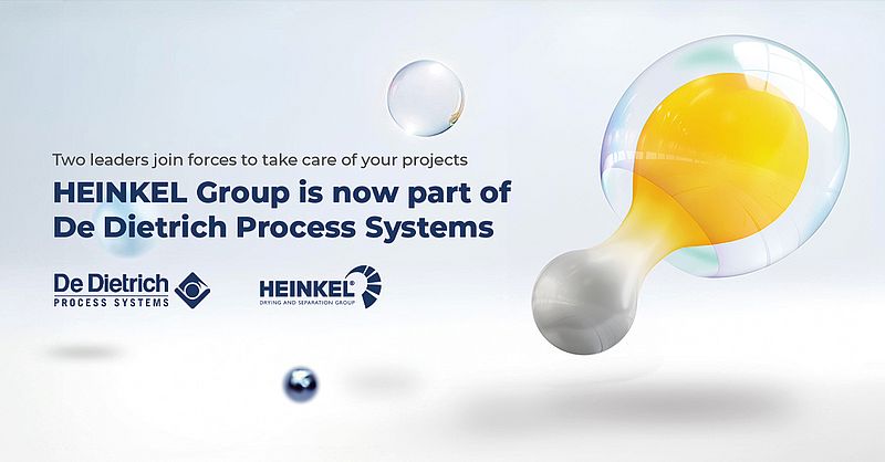 Strategic Merger of De Dietrich Process Systems with the HEINKEL Group