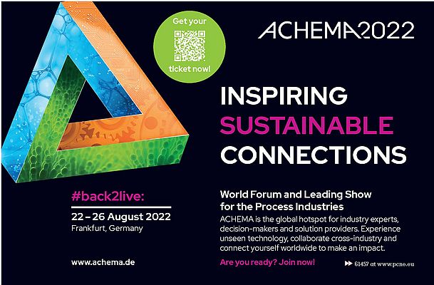 ACHEMA 2022: INSPIRING SUSTAINABLE CONNECTIONS