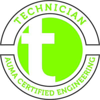The AUMA ACE Certified Technician logo