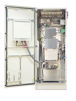 Looking inside an ABB ACF5000 Analyzer.  Hot/wet extractive system that can measure up to 15 components simultaneously.