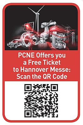 PCNE Offers You a Free Ticket to Hannover Messe: Scan the QR-Code.