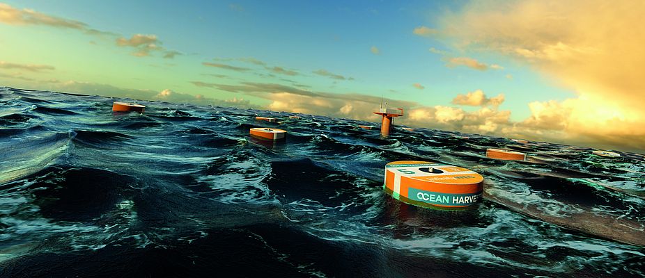 Le système CEH d'Ocean Harvesting peut, à partir des vagues de la mer, générer de l'énergie de manière durable et neutre en termes de CO2