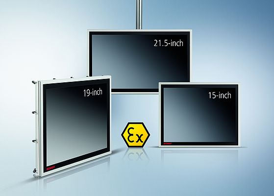 Les écrans Ex de la série CPX sont disponibles en version encastrable ou sur bras