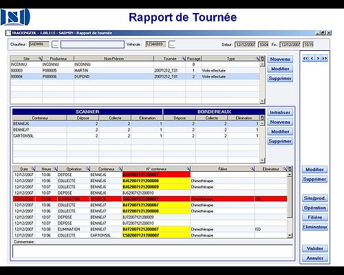 Les informations des documents Cerfa sont saisis sur des ordinateurs industriels mobiles Honeywell 7600 de CEMI.