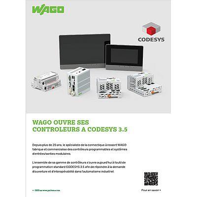 Wago ouvre ses contrôleurs à Codesys 3.5.