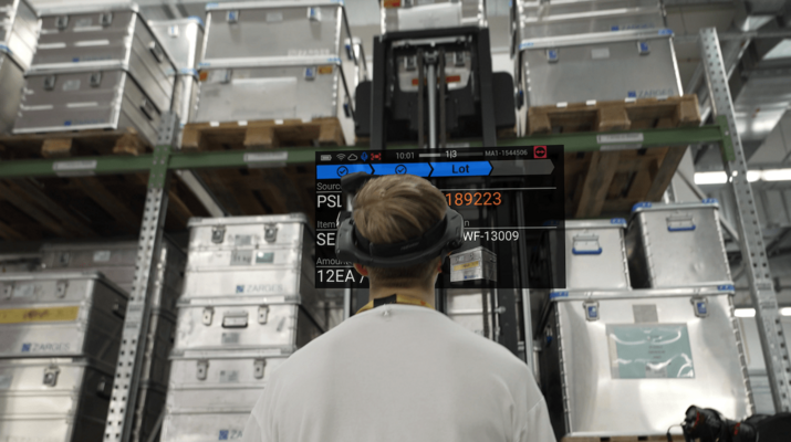 Solution de réalité virtuelle pour numériser les opérations en entrepôt