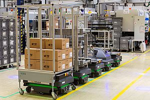Automatisation de la logistique d’un site de production de composants électroniques grâce à des robots mobiles