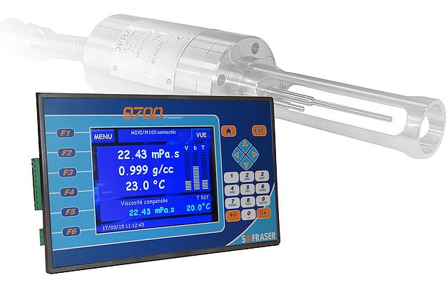 Le processeur MIVI 9701 permet de calculer la viscosité à température de référence
