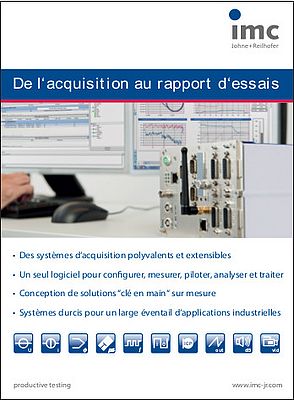 De l'acquisition au rapport d'essais