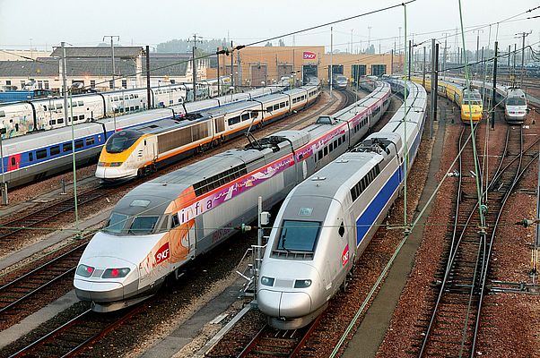 NSK a reçu sa première commande de roulements pour les boîtes d´essieux des TGV en qualité de fournisseur agréé de SNCF. (Crédit photo : SNCF)