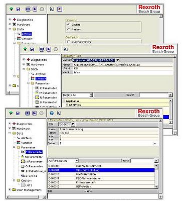 Interface IndraMotion Service Tool