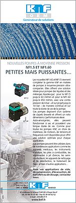 Pompes à moyenne pression NF1.5 et NF1.60