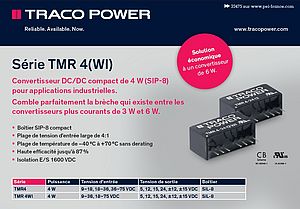 Convertisseur DC/DC compact de Traco Power