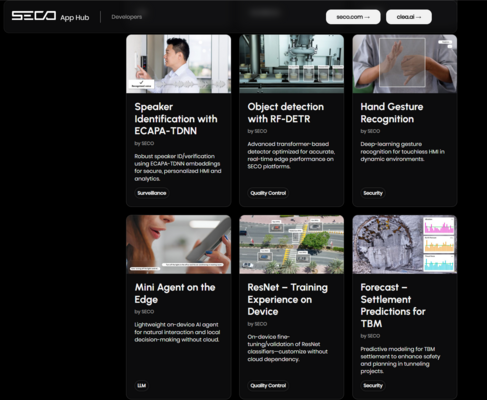 App Hub enrichi d'IA embarquée - SECO