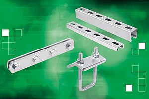 Rails de montage en profilé C pour installations industrielles modulaires