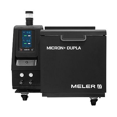 Les industriels ont besoin d’équipements polyvalents. C'est pourquoi Meler a développé Micron+ Dupla, un fondoir équipé de deux pompes qui peuvent fonctionner séparément ou simultanément selon les besoins du client.