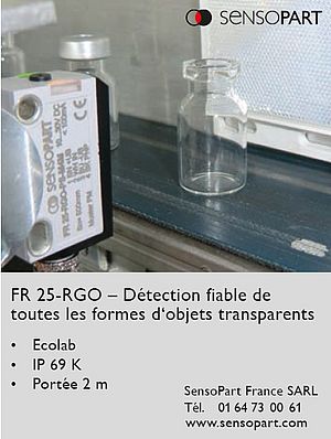 Détection fiable de toutes les formes d'objets transparents