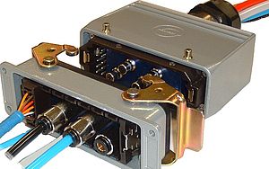 connecteur rectangulaire électropneumatique