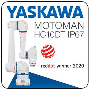 Le robot Motoman HC10DT IP67 remporte le prix RED DOT